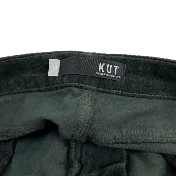 Kut From the Kloth Jeans Women's Size 14 Green Diana Skinny Mid-Rise Denim Nwt - Picture 4 of 13